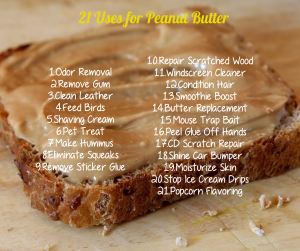21 UnusualUses of Peanut Butter