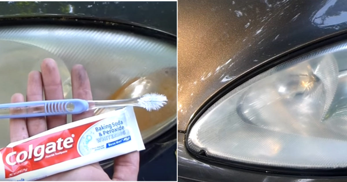 Restore Dirty Headlights in 3 Minutes with Toothpaste