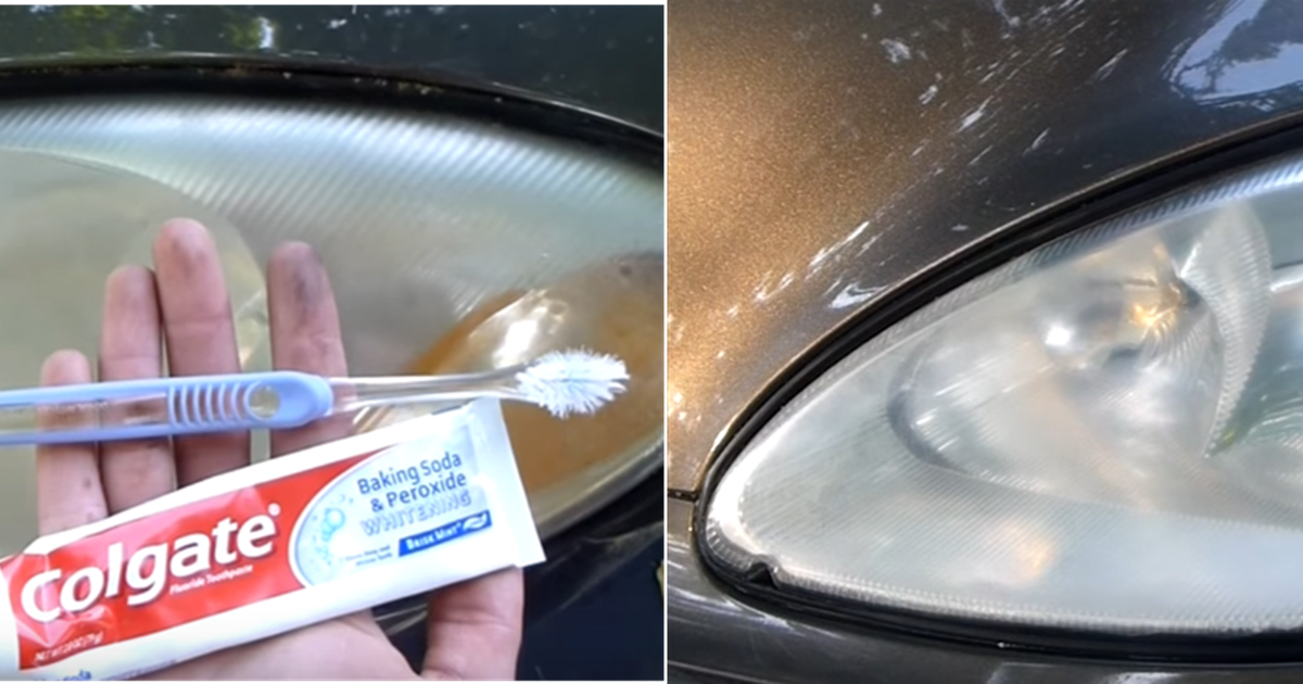 Restore Dirty Headlights In 3 Minutes With Toothpaste