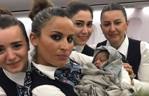 Baby Delivered on Turkish Airlines
