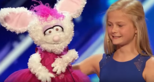 12 Year Old Girl Stuns Crowd with Singing Doll